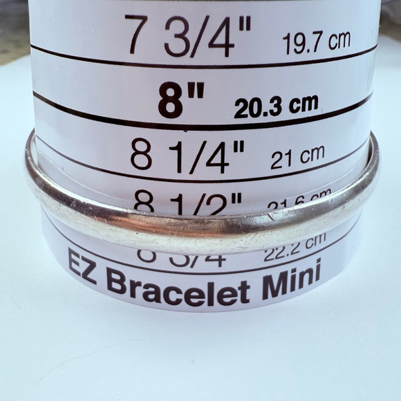 Artisan Brutalist Handmade Heavy Solid Sterling Silver 925 Bangle VTG Bracelet - Picture 5 of 8